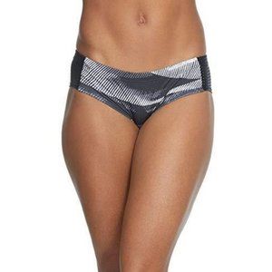 Nike Line Up Printed Hipster Bikini Bottoms Black Large